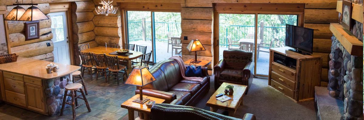 5 bedroom retreat cabin | wilderness resort wisconsin dells