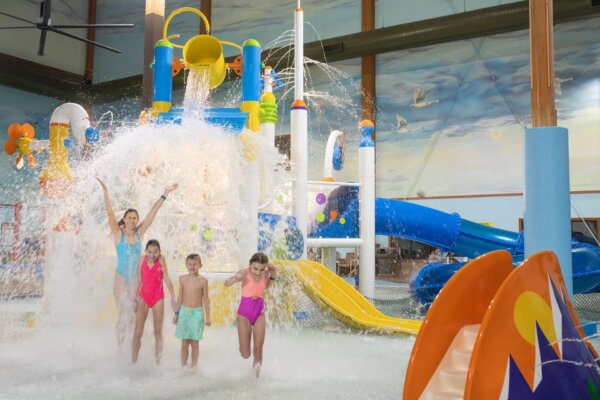 Cubby's Cove Spray Complex at Cubby's Cove Indoor Waterpark located at Wilderness on the Lake