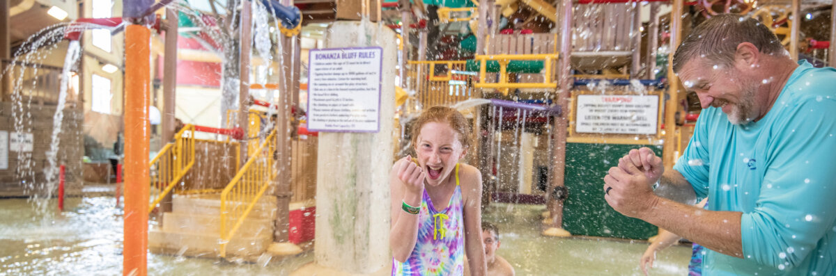 Bananza Bluff located inside the Klondike Kavern Indoor Waterpark