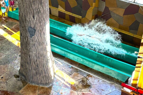 Mine Shaft Drop at Klondike Kavern Indoor Waterpark