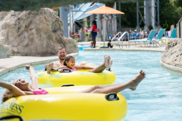 Lost World Adventure River at Lost World Outdoor Waterpark at Glacier Canyon Lodge