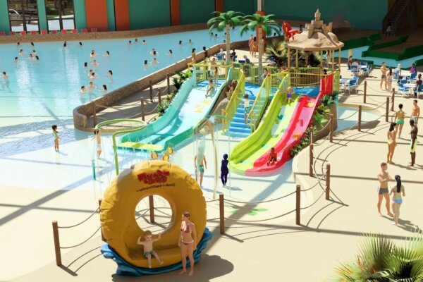 Rendering of new Coral Cove play feature at Wild WaterDome