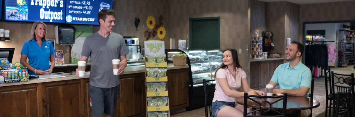 Get Frest Starbucks Coffee and more at Trappers Outpost