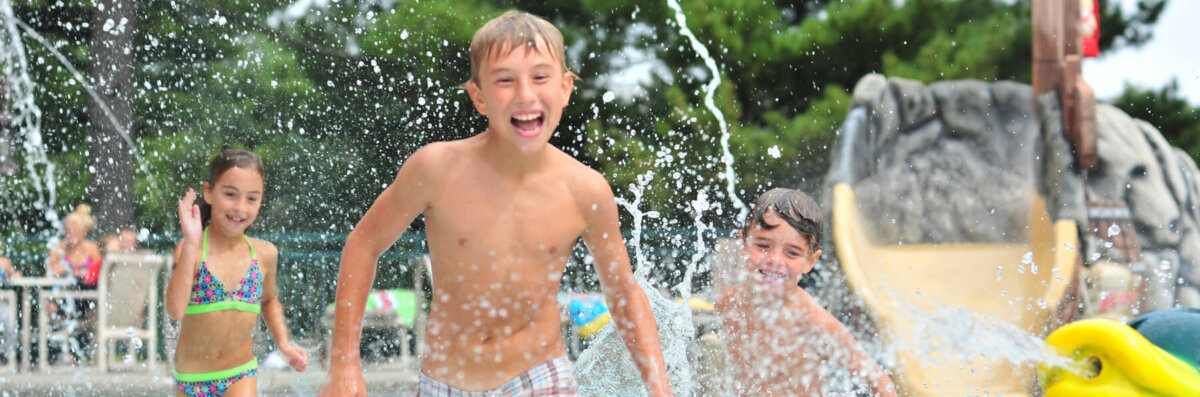 Cubby's Outdoor Wading Pool at Wilderness on the Lake.