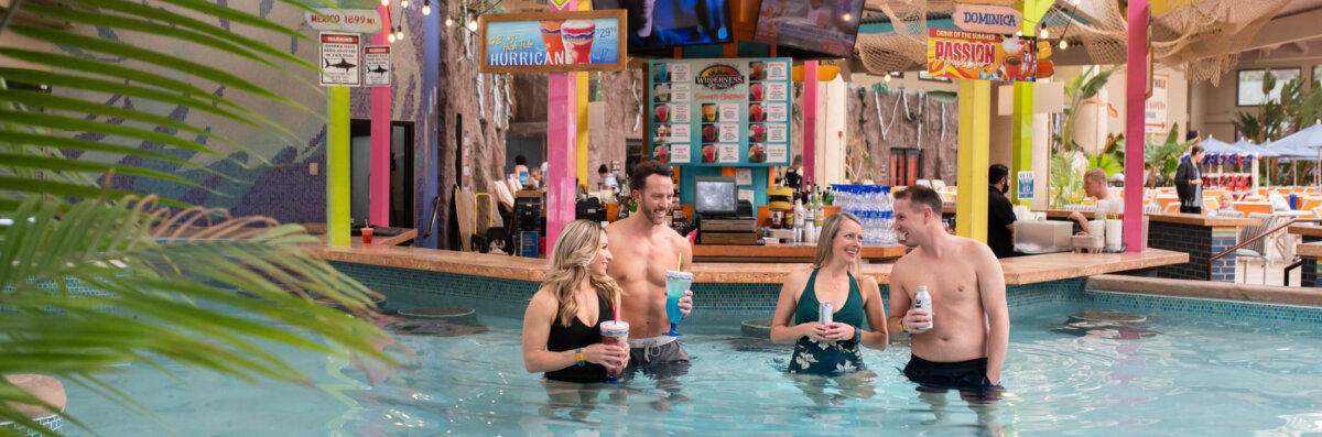 Margarita's Swim-up Bar inside The Wild WaterDome