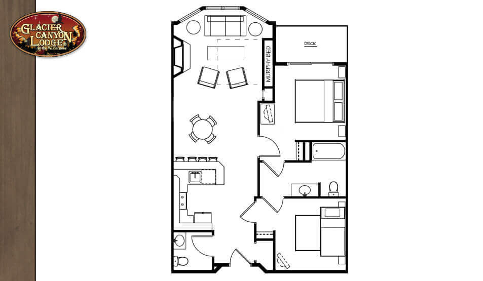 2 Bedroom Deluxe Glacier Canyon Lodge Wisconsin Dells