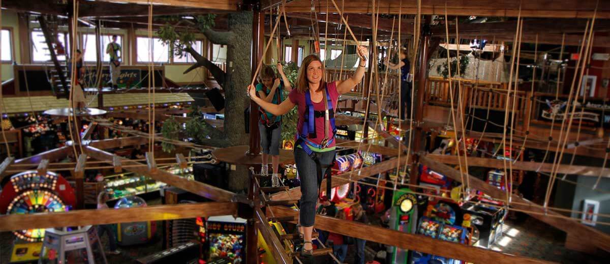 Northern Lights Sky Ropes Course Wilderness Resort Attractions