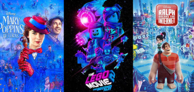 outdoor movies at wilderland. mary poppins, lego movie 2 and ralph breaks the internet