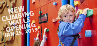 Climbing Walls blog header. New climbing walls opening Jan 25, 2019