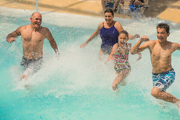 Running in WaterDome