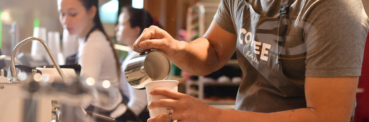 Get Fresh Starbucks Coffee & Hot Breakfast Sandwiches and Pastries at Coffee Canteen