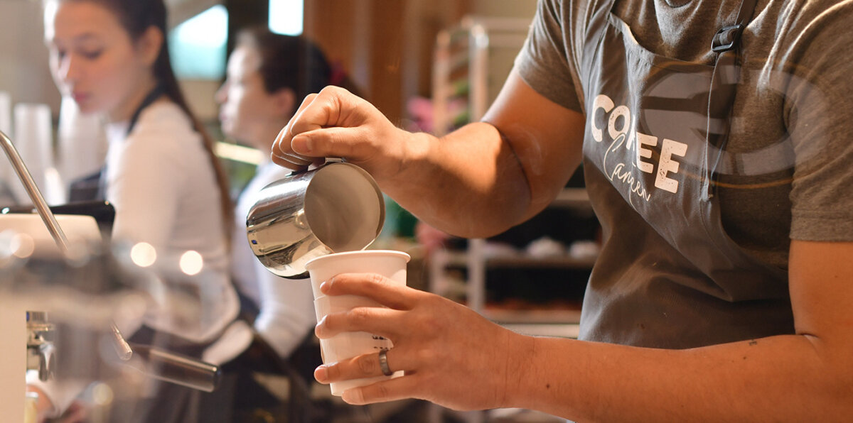 Get Fresh Starbucks Coffee & Hot Breakfast Sandwiches and Pastries at Coffee Canteen