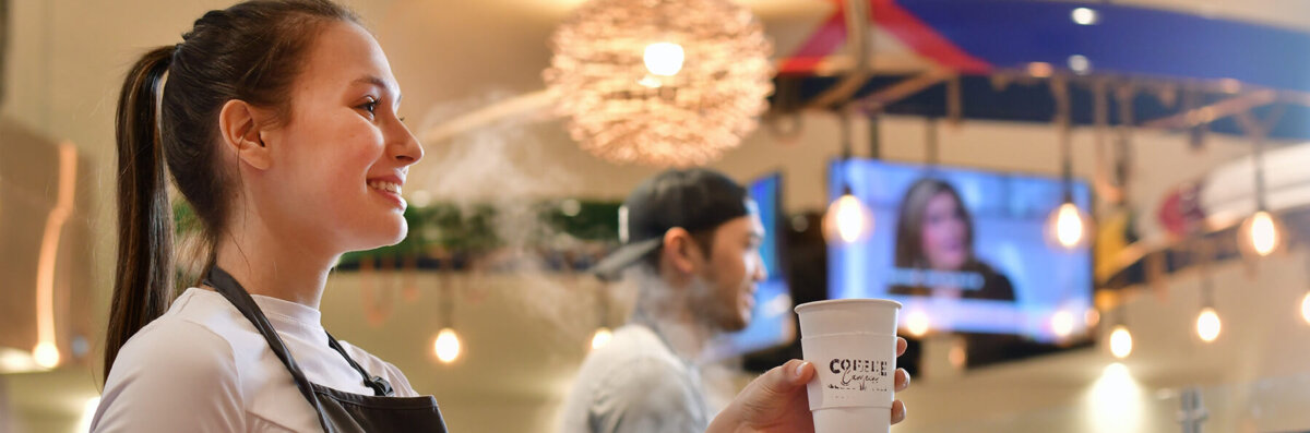 Get Fresh Starbucks Coffee & Hot Breakfast Sandwiches and Pastries at Coffee Canteen