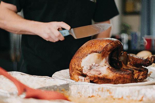 Animated GIF of Thanksgiving party for holiday page on Wilderness Resort