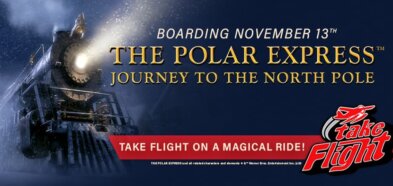 the polar express. journey to the north pole take flight on a magical ride