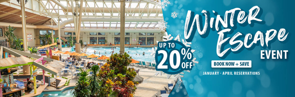 Save Up To 20% During Our Winter Escape Event for Stays In January, February, March, & April. Details Apply.