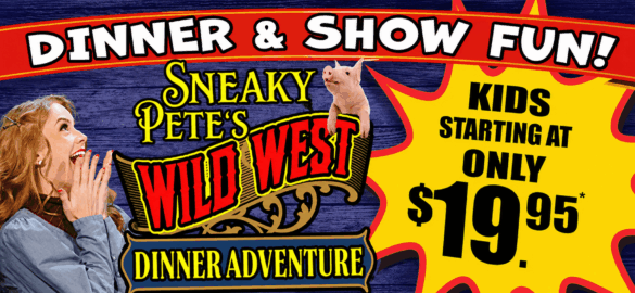 Sneaky Pete's Dinner Adventure Show at Dells Dinner Adventures - Kids Only $19.95
